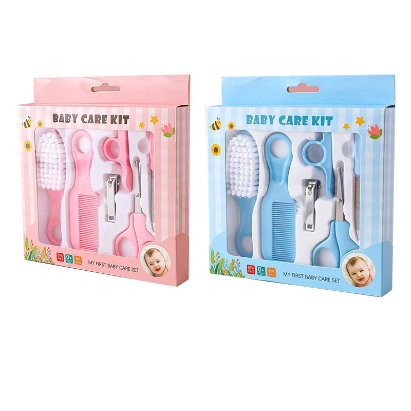 Baby Products Kit Set - 6-delige blauw & roze babyverzorgingsset voor