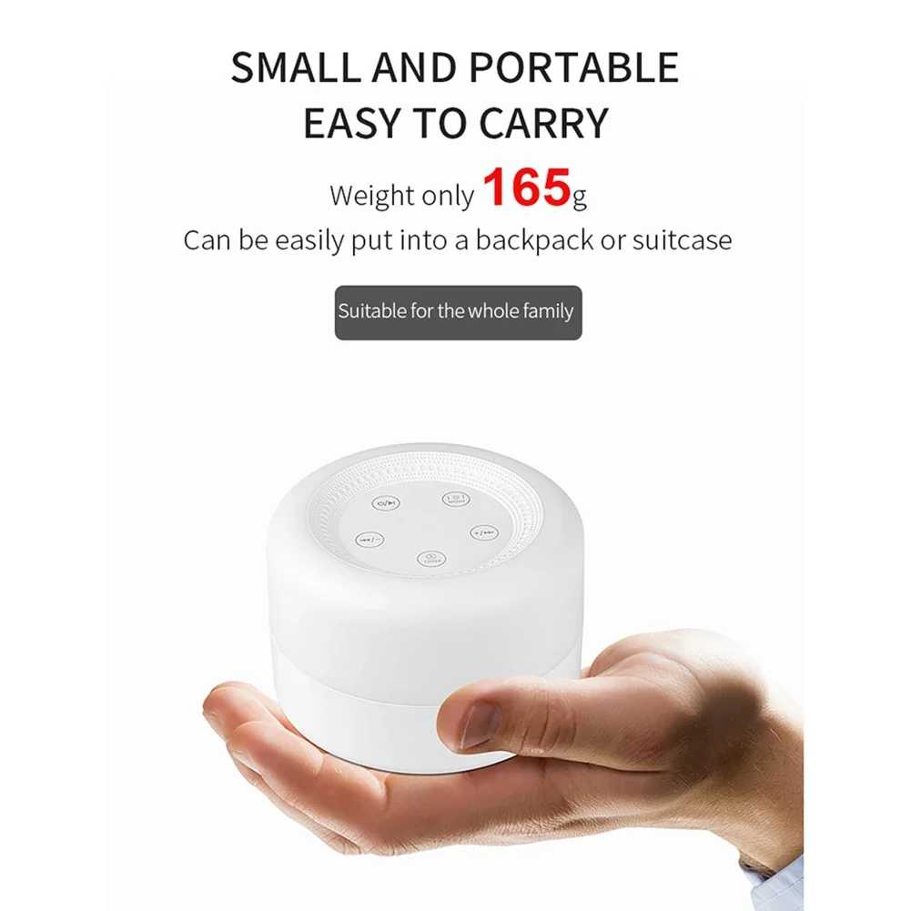 White Noise Machine Baby - Desktop White Noise Machine met nachtlampje