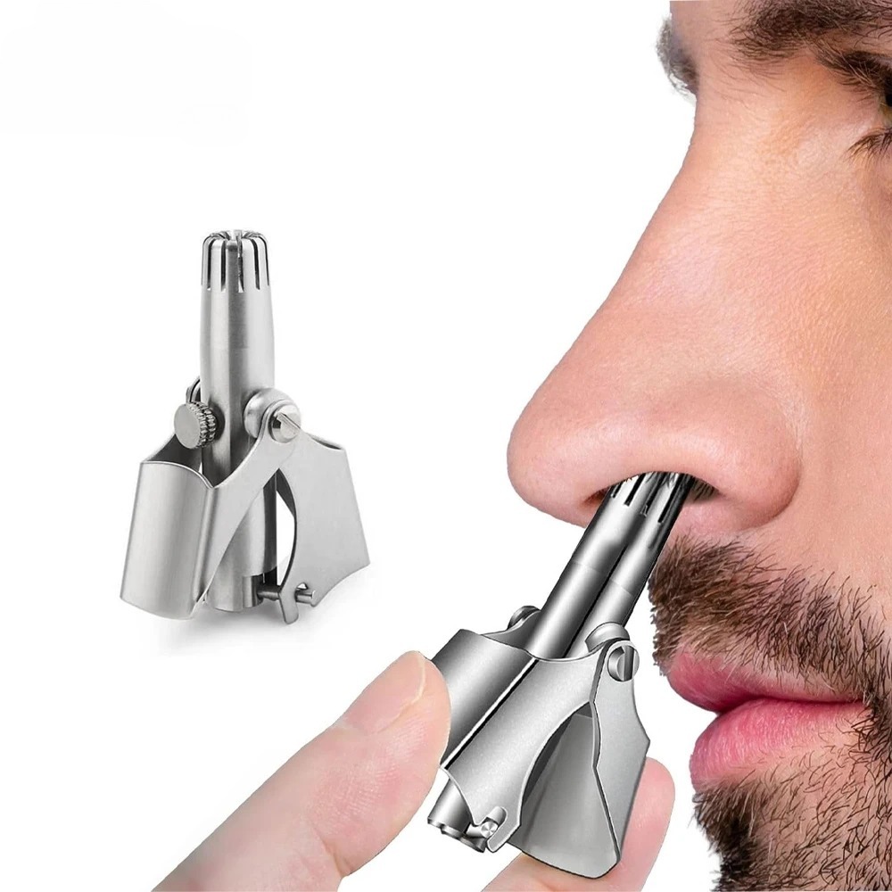 Nasal Aspirator - Neushaartrimmerreiniger voor mannen en vrouwen, roestvrij