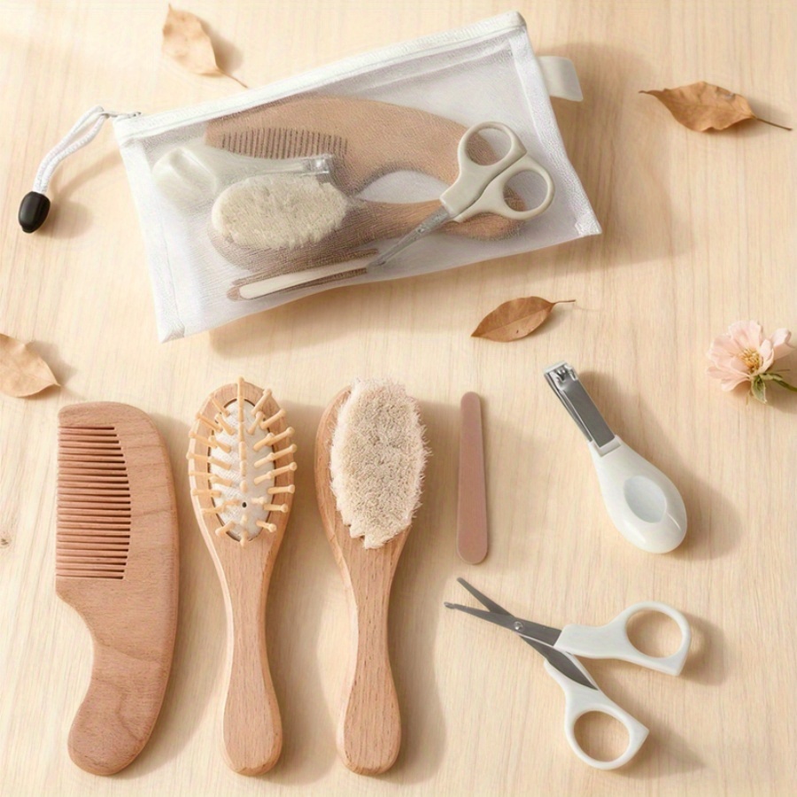 Baby Products Kit Set - 4/6-delige babyverzorgingsset - Zachte borstel voor