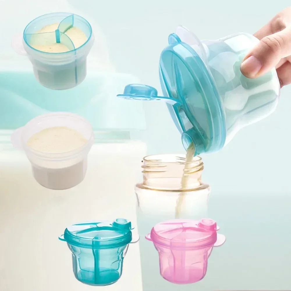 Baby Food Storage Jar - Draagbare formule-dispenser met 3 rasters voor