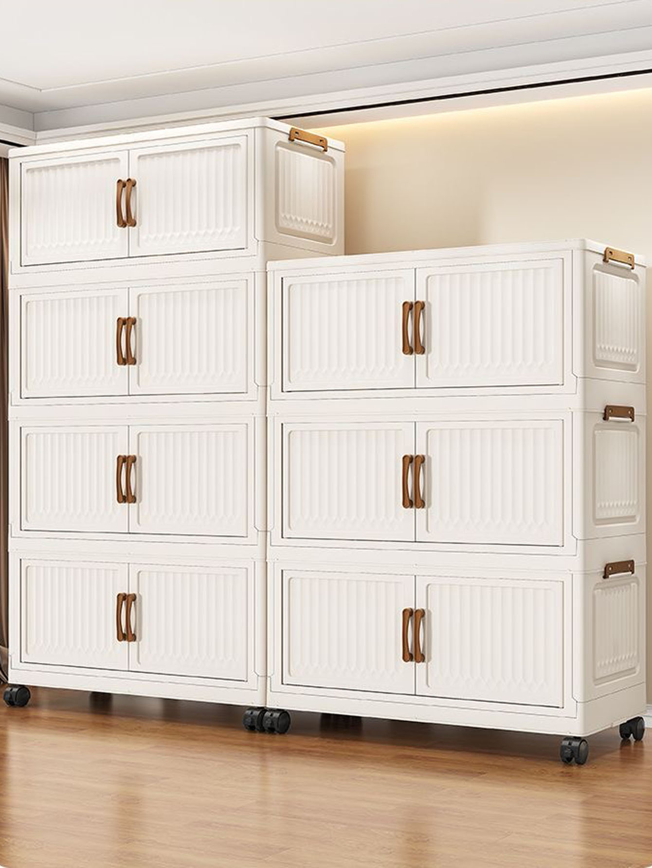 Baby Products Storage Box - Opvouwbare, niet-installatie meerlaagse plastic babygarderobe, kledingopbergkast