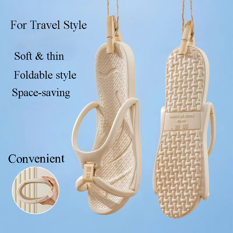 Baby Gate Stairs - Opvouwbare reisslippers Unisex EVA-slippers Hotel antislip