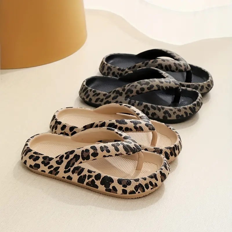 Baby Gate Stairs - Retro EVA-slippers met luipaardprint voor dames
