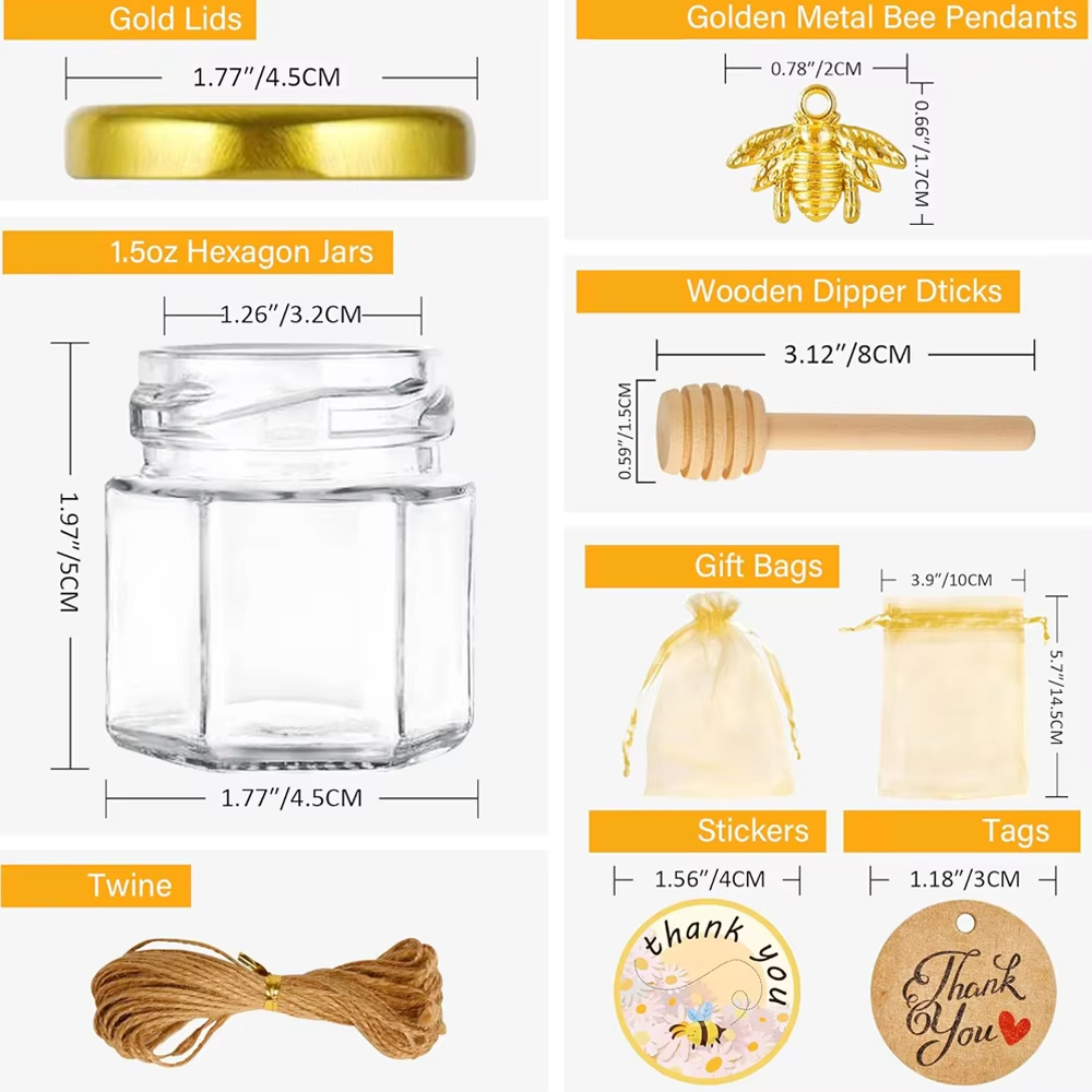 Kleine honingpotjes, mini-honi - Baby Food Storage Jar recensie en prijs