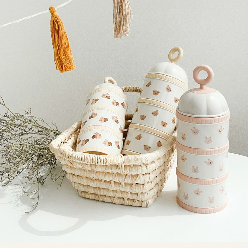 Schattige beer melkpoeder doos - Baby Products Distributor recensie en prijs